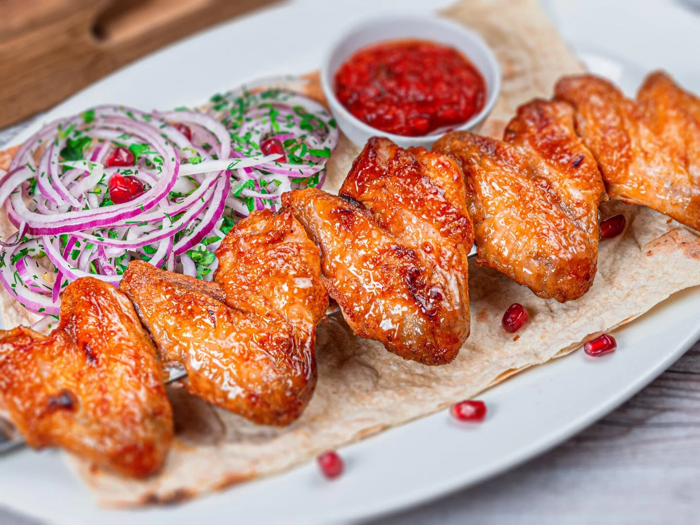 Шашлык из курицы (Крылья) — доставка по Химкам, ШАШЛЫК ХИМКИ